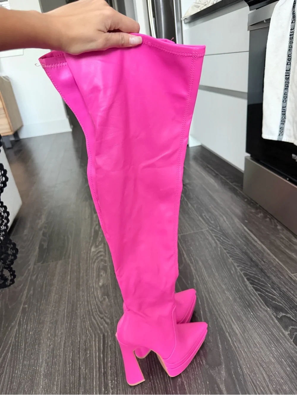 Bratz Pink Over-the-Knee Platform Boots